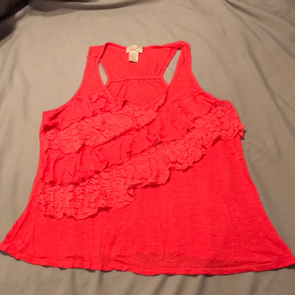 Eyelash Couture orange tank top